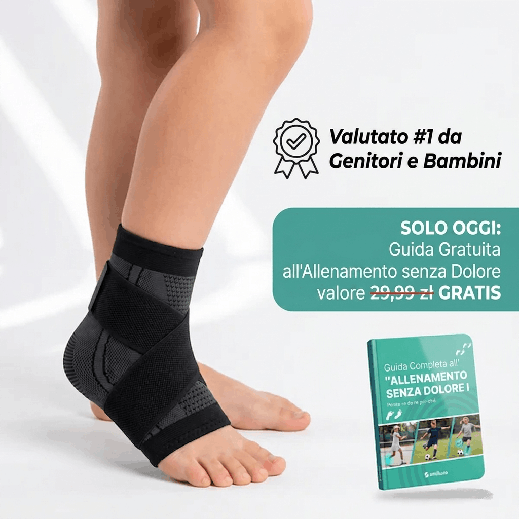 RecoverX – Fascia stabilizzante giovanile per il tallone e la cartilagine di accrescimento