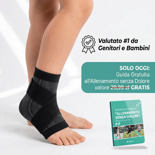 RecoverX – Fascia stabilizzante giovanile per il tallone e la cartilagine di accrescimento