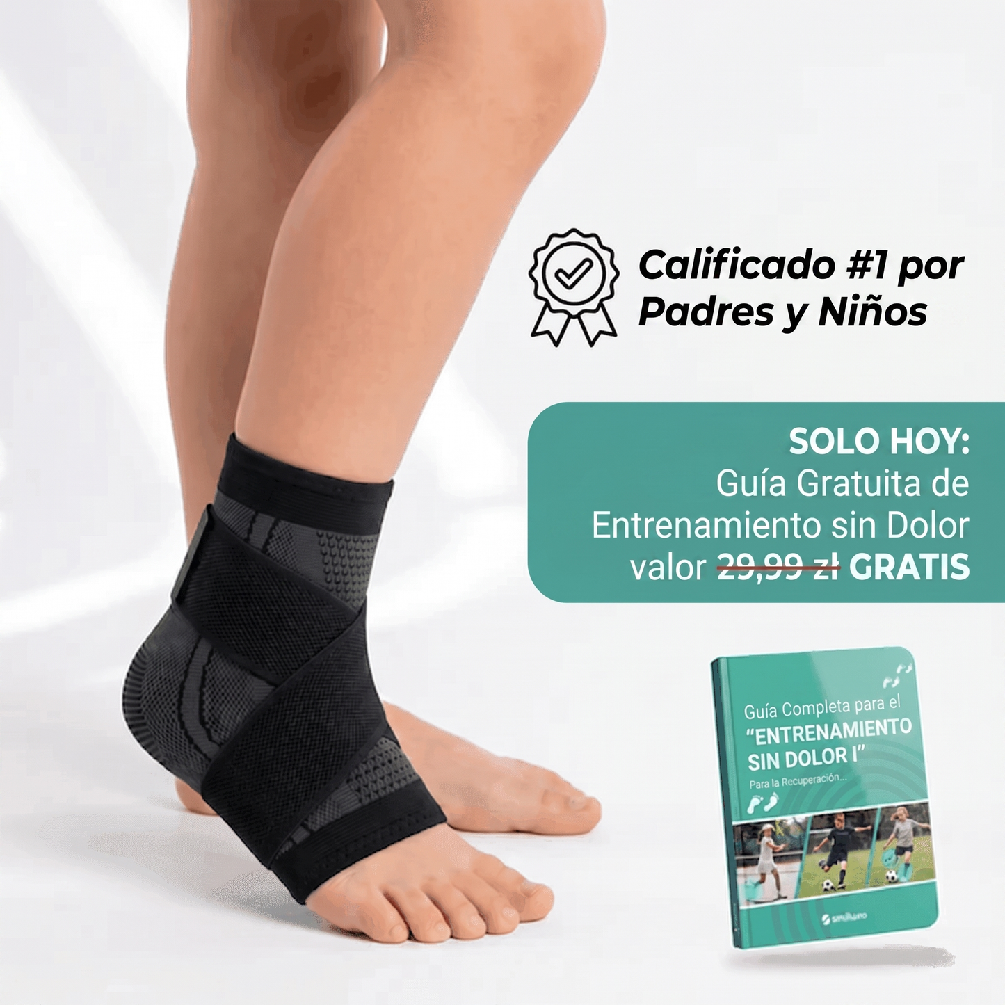 RecoverX – Vendaje estabilizador juvenil para el talón y el cartílago de crecimiento